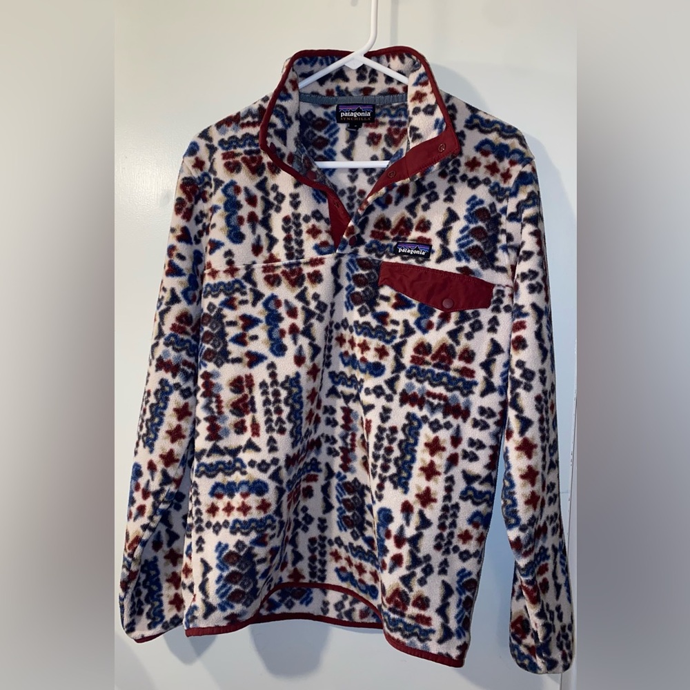 Patagonia Fleece Pullover with Pattern